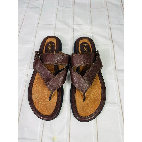 BOC leather thong flip flop sandals slip on size 9M - Picture 2 of 4
